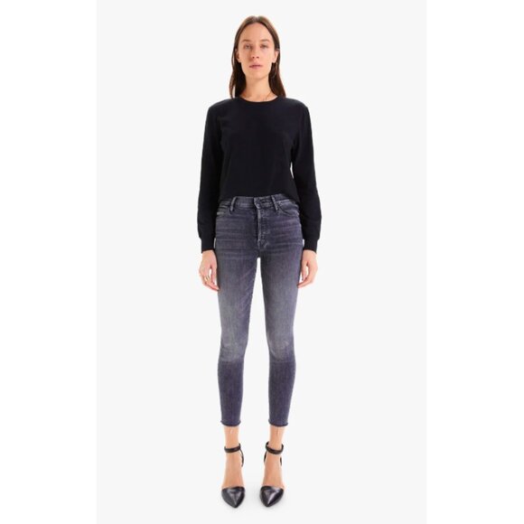 NEW Mother Denim The Stunner Ankle Fray Jeans Friday the 13th